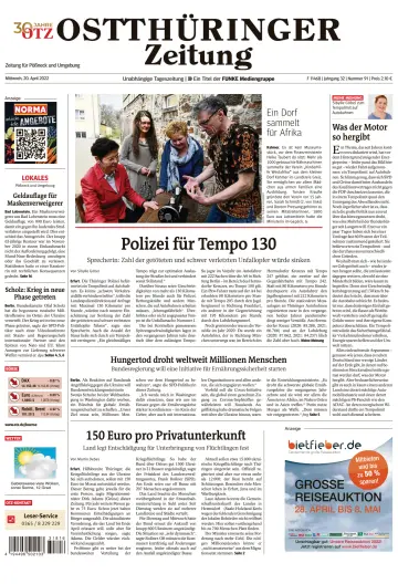 Ostthüringer Zeitung (Pößneck) - 20 Apr 2022