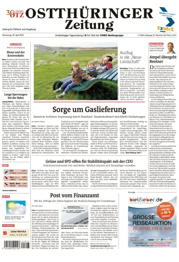 Ostthüringer Zeitung (Pößneck) - 28 Apr 2022