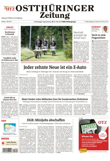Ostthüringer Zeitung (Pößneck) - 2 May 2022