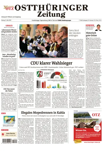 Ostthüringer Zeitung (Pößneck) - 16 May 2022