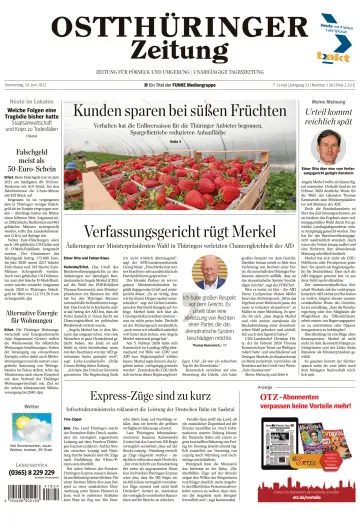 Ostthüringer Zeitung (Pößneck) - 16 Jun 2022