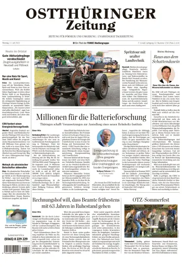 Ostthüringer Zeitung (Pößneck) - 11 Jul 2022
