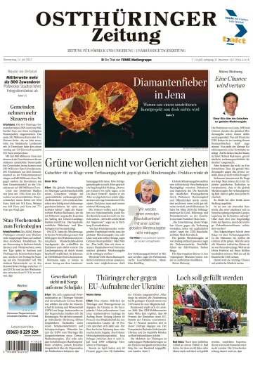 Ostthüringer Zeitung (Pößneck) - 14 Jul 2022