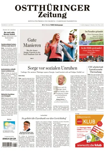 Ostthüringer Zeitung (Pößneck) - 16 Jul 2022
