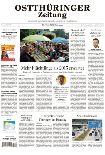 Ostthüringer Zeitung (Pößneck) - 18 Jul 2022