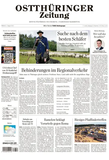 Ostthüringer Zeitung (Pößneck) - 3 Aug 2022
