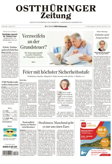 Ostthüringer Zeitung (Pößneck) - 4 Aug 2022