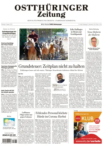 Ostthüringer Zeitung (Pößneck) - 8 Aug 2022