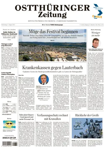 Ostthüringer Zeitung (Pößneck) - 11 Aug 2022