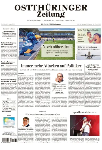 Ostthüringer Zeitung (Pößneck) - 13 Aug 2022