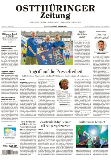 Ostthüringer Zeitung (Pößneck) - 22 Aug 2022