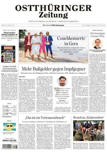 Ostthüringer Zeitung (Pößneck) - 24 Aug 2022