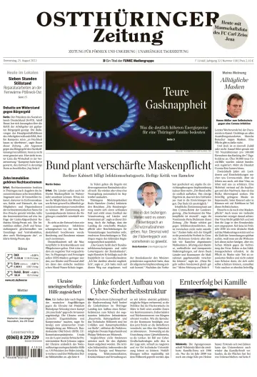 Ostthüringer Zeitung (Pößneck) - 25 Aug 2022