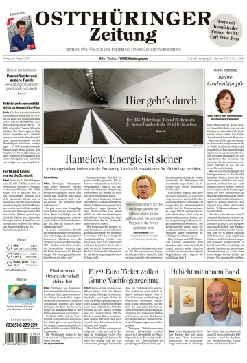 Ostthüringer Zeitung (Pößneck) - 26 Aug 2022