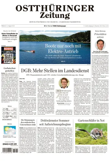 Ostthüringer Zeitung (Pößneck) - 31 Aug 2022