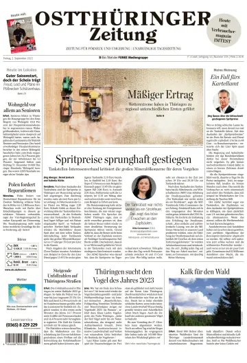 Ostthüringer Zeitung (Pößneck) - 2 Sep 2022