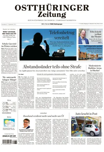 Ostthüringer Zeitung (Pößneck) - 3 Sep 2022