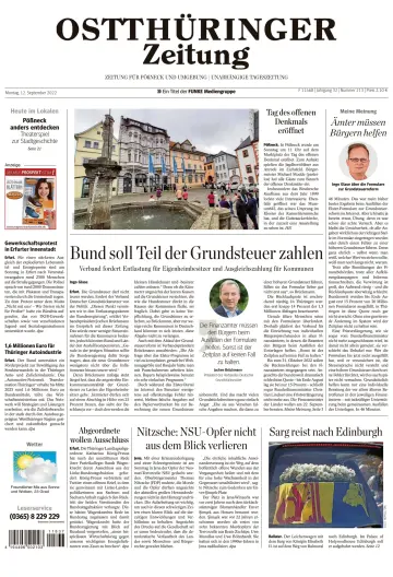 Ostthüringer Zeitung (Pößneck) - 12 Sep 2022
