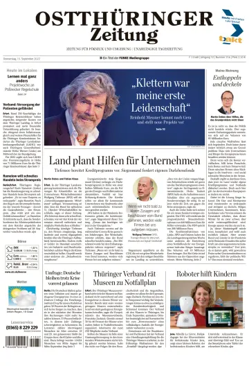 Ostthüringer Zeitung (Pößneck) - 15 Sep 2022