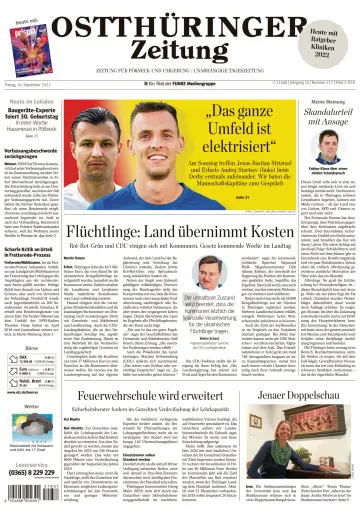 Ostthüringer Zeitung (Pößneck) - 16 Sep 2022