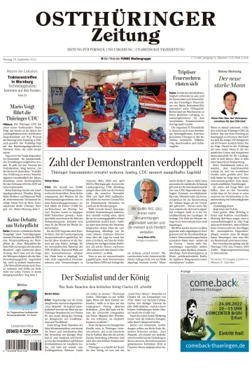 Ostthüringer Zeitung (Pößneck) - 19 Sep 2022