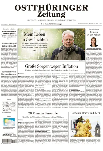 Ostthüringer Zeitung (Pößneck) - 22 Sep 2022