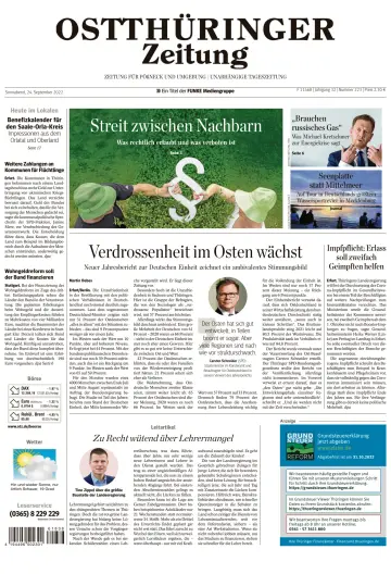 Ostthüringer Zeitung (Pößneck) - 24 Sep 2022