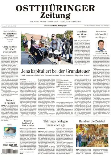 Ostthüringer Zeitung (Pößneck) - 26 Sep 2022