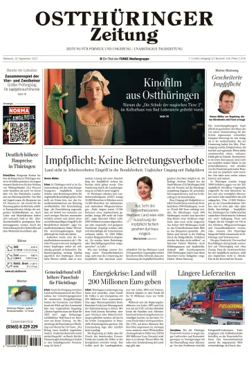 Ostthüringer Zeitung (Pößneck) - 28 Sep 2022