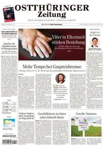Ostthüringer Zeitung (Pößneck) - 30 Sep 2022