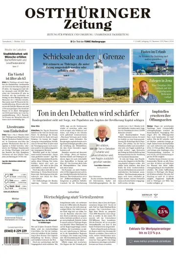 Ostthüringer Zeitung (Pößneck) - 1 Oct 2022