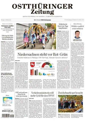 Ostthüringer Zeitung (Pößneck) - 10 Oct 2022