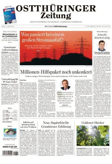 Ostthüringer Zeitung (Pößneck) - 14 Oct 2022