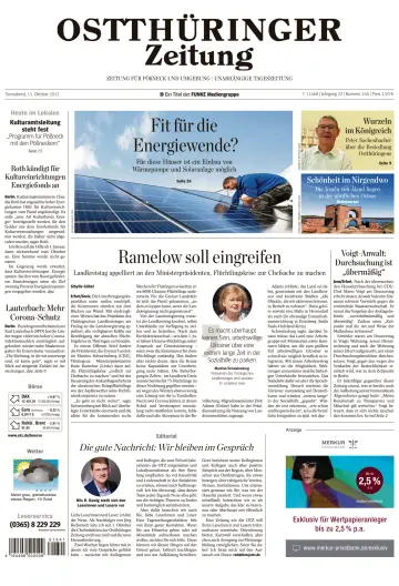 Ostthüringer Zeitung (Pößneck) - 15 Oct 2022