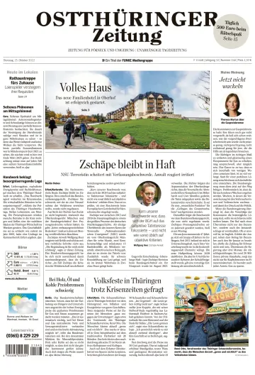 Ostthüringer Zeitung (Pößneck) - 25 Oct 2022