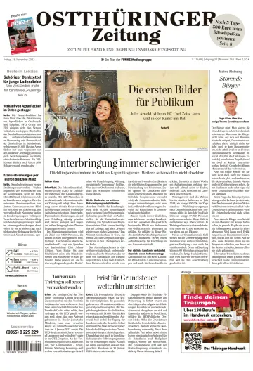 Ostthüringer Zeitung (Pößneck) - 18 Nov 2022