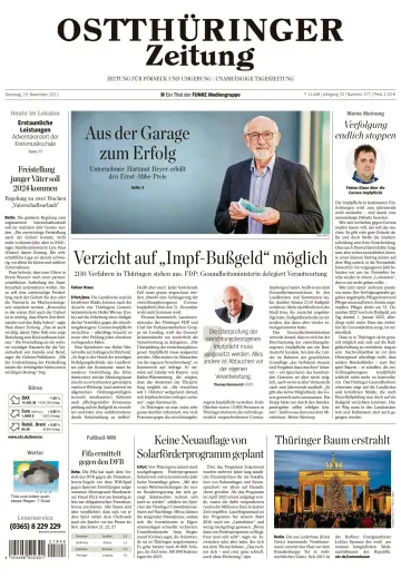 Ostthüringer Zeitung (Pößneck) - 29 Nov 2022