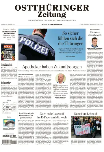 Ostthüringer Zeitung (Pößneck) - 14 Dec 2022