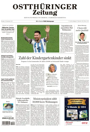Ostthüringer Zeitung (Pößneck) - 19 Dec 2022