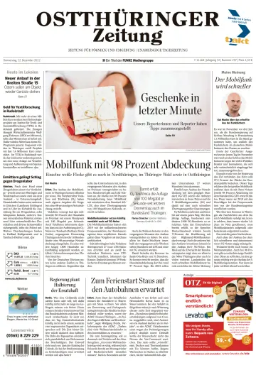 Ostthüringer Zeitung (Pößneck) - 22 Dec 2022
