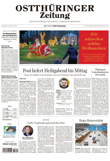 Ostthüringer Zeitung (Pößneck) - 24 Dec 2022