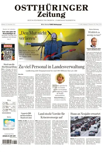 Ostthüringer Zeitung (Pößneck) - 28 Dec 2022