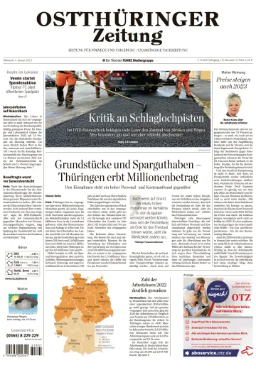Ostthüringer Zeitung (Pößneck) - 4 Jan 2023