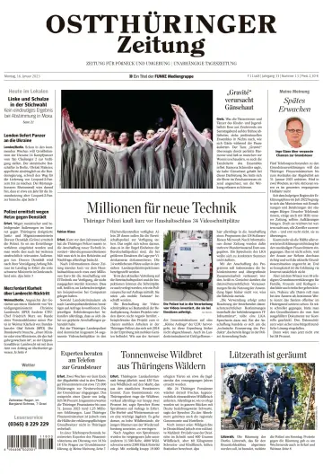 Ostthüringer Zeitung (Pößneck) - 16 Jan 2023
