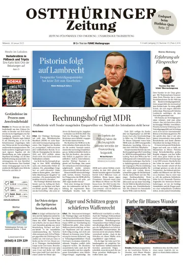 Ostthüringer Zeitung (Pößneck) - 18 Jan 2023