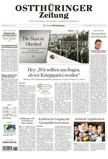 Ostthüringer Zeitung (Pößneck) - 26 Jan 2023