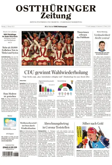 Ostthüringer Zeitung (Pößneck) - 13 Feb 2023