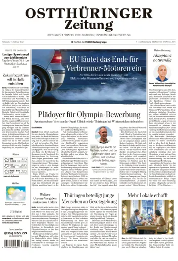Ostthüringer Zeitung (Pößneck) - 15 Feb 2023