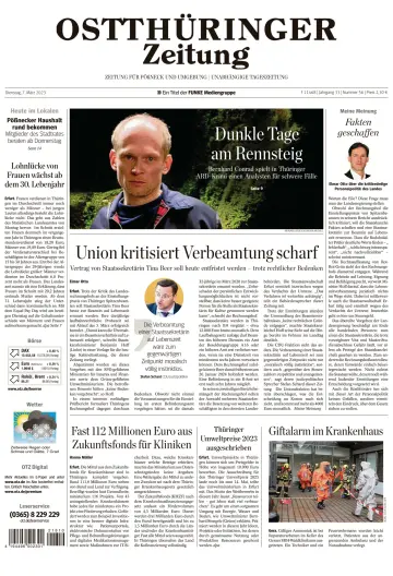 Ostthüringer Zeitung (Pößneck) - 7 Mar 2023