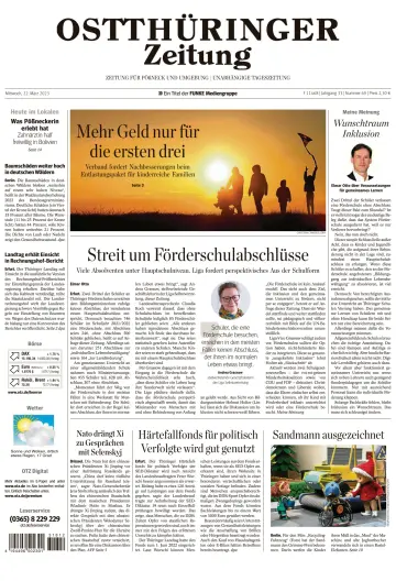 Ostthüringer Zeitung (Pößneck) - 22 Mar 2023